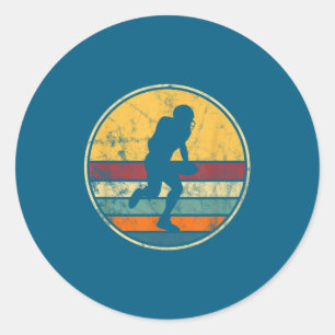 American Football Vintage Football Retro Classic Round Sticker