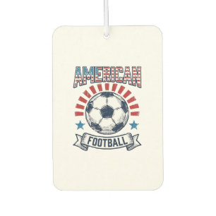 American Football Vintage Soccer Ball Shirt Design Car Air Freshener