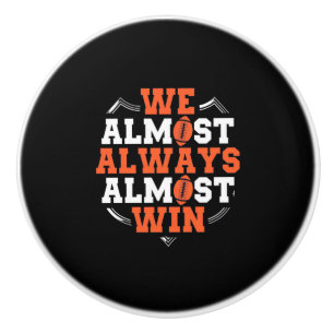 American Football We Almost Win Ceramic Knob