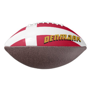 American Football with Danish Flag / Denmark