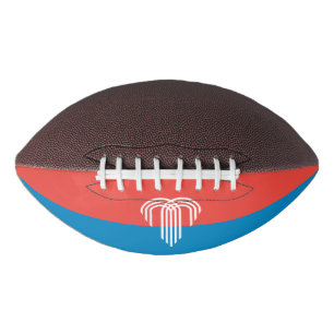 American football with flag of Kansas City