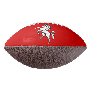 American football with flag of Kent, England