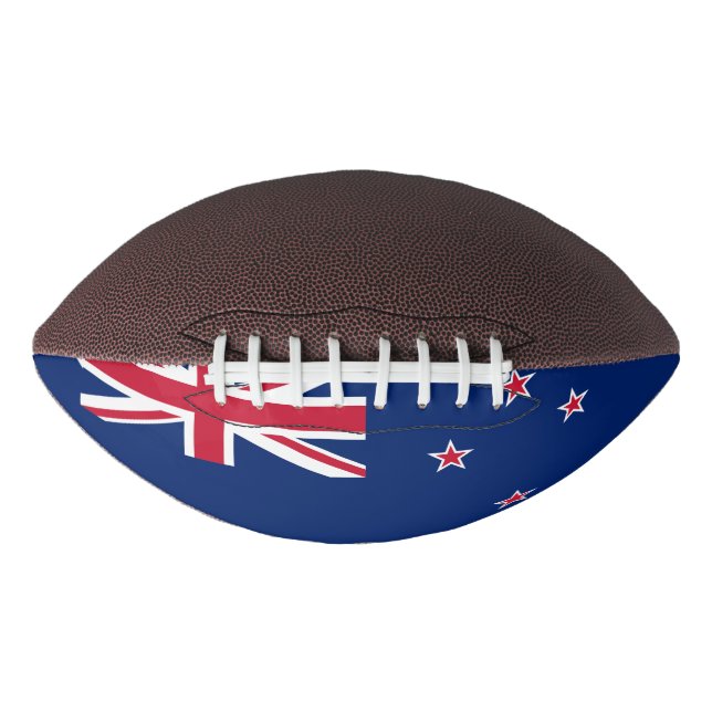 American football with flag of New Zealand (Front)