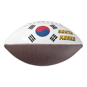 American Football with Korean Flag / South Korea