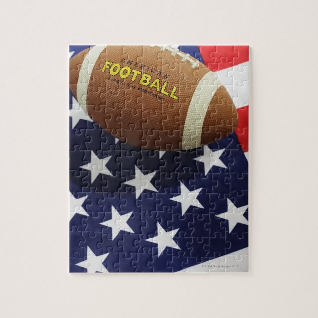 American football with the US flag Jigsaw Puzzle (Vertical)
