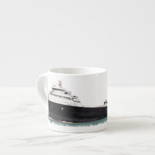 American Fortitude black espresso mug
