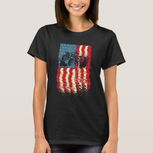 American Fourth Of July Off Roading 5X5 Mudding T-Shirt