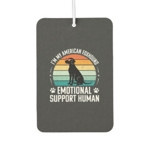 American Foxhound Emotional Support Human Dog Car Air Freshener