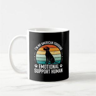 American Foxhound Emotional Support Human Dog Coffee Mug