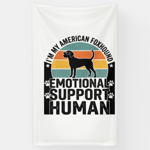 American Foxhound Emotional Support Human Shirt De Banner