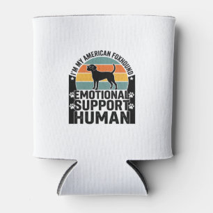 American Foxhound Emotional Support Human Shirt De Can Cooler