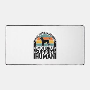 American Foxhound Emotional Support Human Shirt De Desk Mat