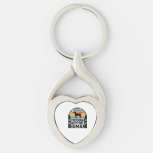 American Foxhound Emotional Support Human Shirt De Key Ring