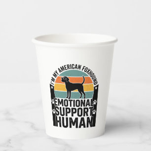 American Foxhound Emotional Support Human Shirt De Paper Cups