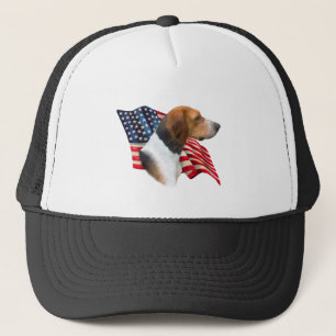 American Foxhound Flag Trucker Hat