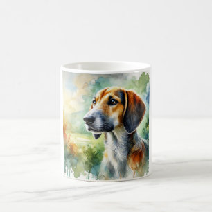 American Foxhound in Watercolor 050724AREF115 - Wa Coffee Mug