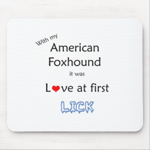 American Foxhound Lick Design Mouse Pad