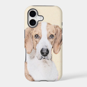 American Foxhound Painting - Cute Original Dog Art