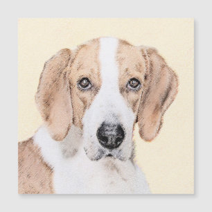 American Foxhound Painting - Cute Original Dog Art