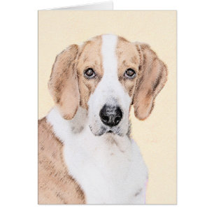American Foxhound Painting - Cute Original Dog Art