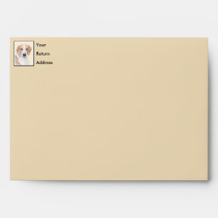 American Foxhound Painting - Cute Original Dog Art Envelope