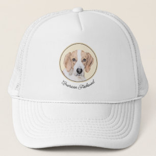 American Foxhound Painting - Cute Original Dog Art Trucker Hat