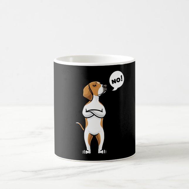 American Foxhound Stubborn Dog Coffee Mug (Center)