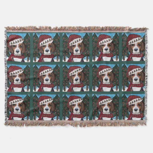 American Foxhound  Throw Blanket (Front)