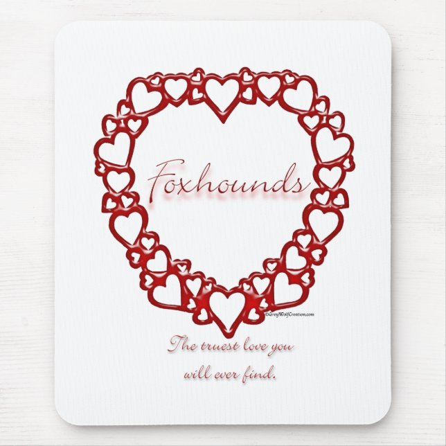 American Foxhound True Love Mouse Pad (Front)