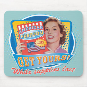 American Freedom Retro Mousepad