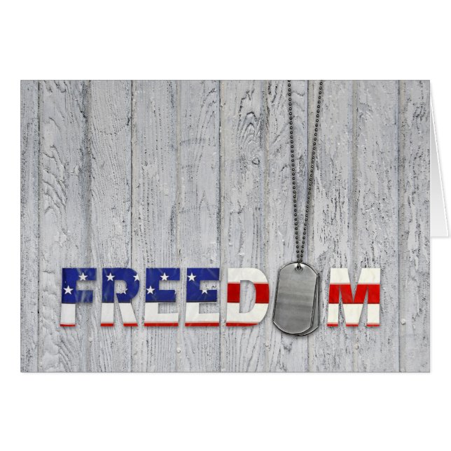 American Freedom Tags (Front Horizontal)