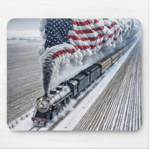 American Freedom Train Mouse Pad