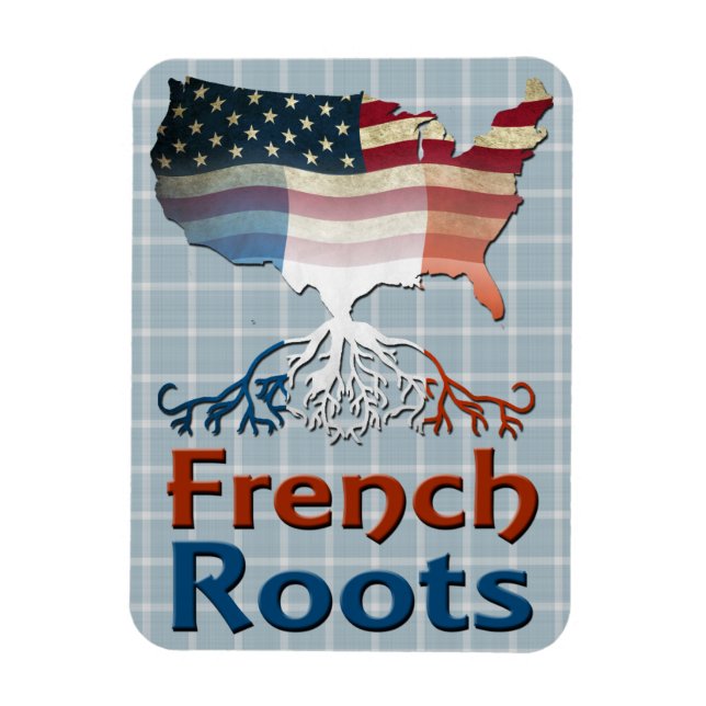 American French Roots Magnet (Vertical)