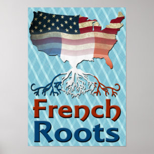 American French Roots Poster