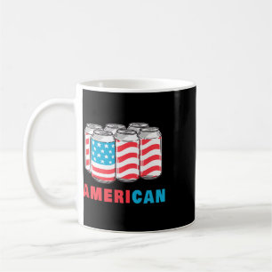 American Funny 4th Of July Beer Patriotic Usa Flag Coffee Mug