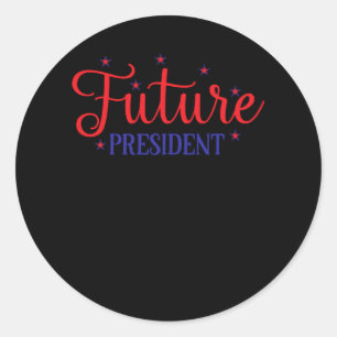 American Future President Classic Round Sticker