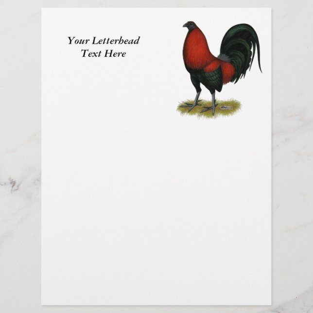 American Game BB Black Red Rooster (Front)