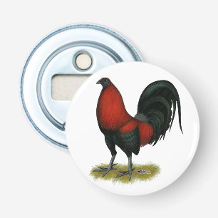 American Game BB Black Red Rooster Bottle Opener