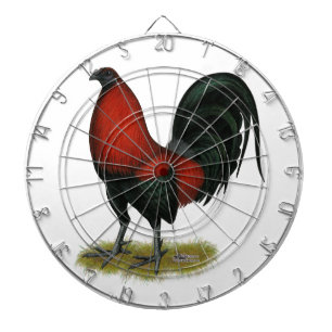 American Game BB Black Red Rooster Dartboard