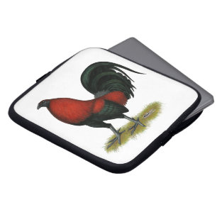 American Game BB Black Red Rooster Laptop Sleeve