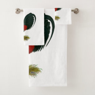 American Gamecock: Brown Red Bath Towel Set