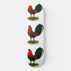 American Gamecock: Brown Red Skateboard