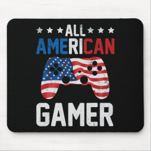 American Gamer 4th Of July Boys Toddler Patriotic Mouse Pad
