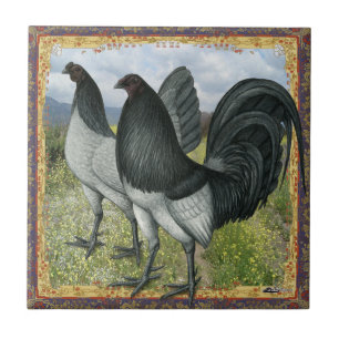 American Games: Self Blue or Dun Ceramic Tile