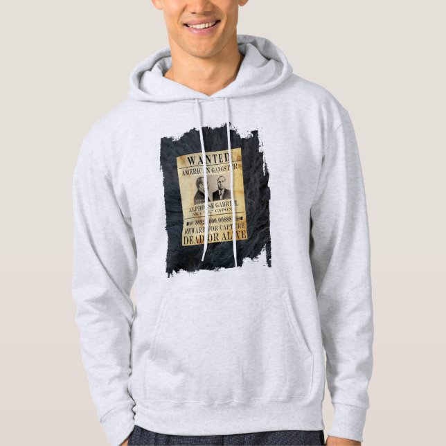 American Gangster FBI Most Wanted List Capone Hoodie (Front)