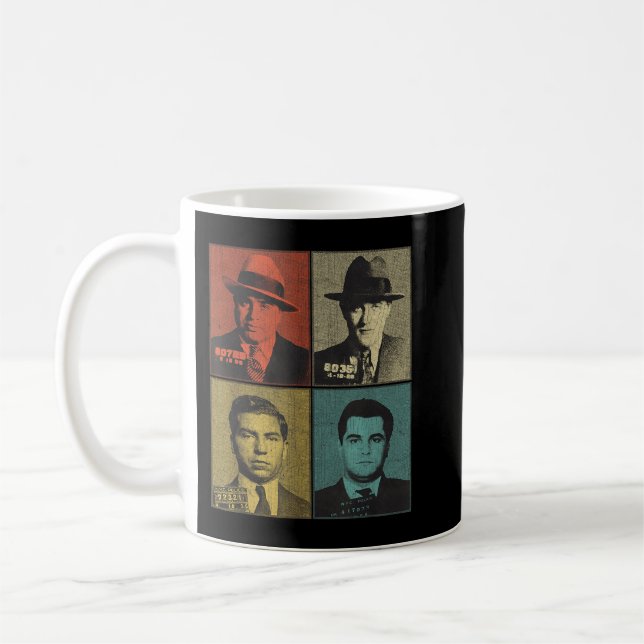 American Gangsters Mafia Bosses Coffee Mug (Left)