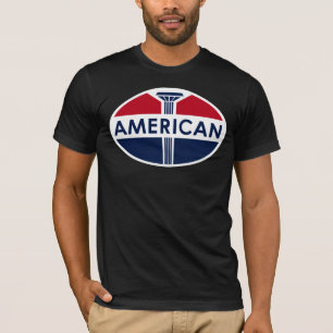 American Gas Station vintage sign flat version T-Shirt