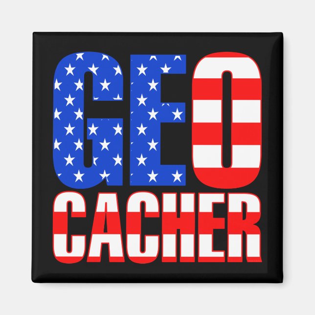 American Geocacher Magnet (Front)