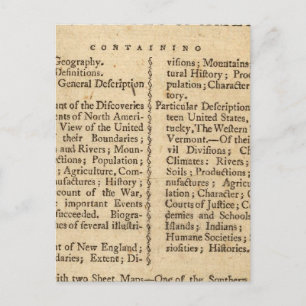 American Geography Postcard
