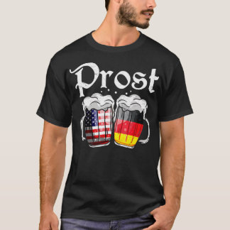 American German Flag Beer Prost Oktoberfest Gift F T-Shirt